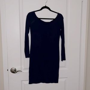 Off shoulder body con mini dress